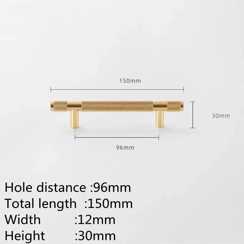 Lisslune | Refined Black and Gold Aluminum Cabinet Hardware Collection