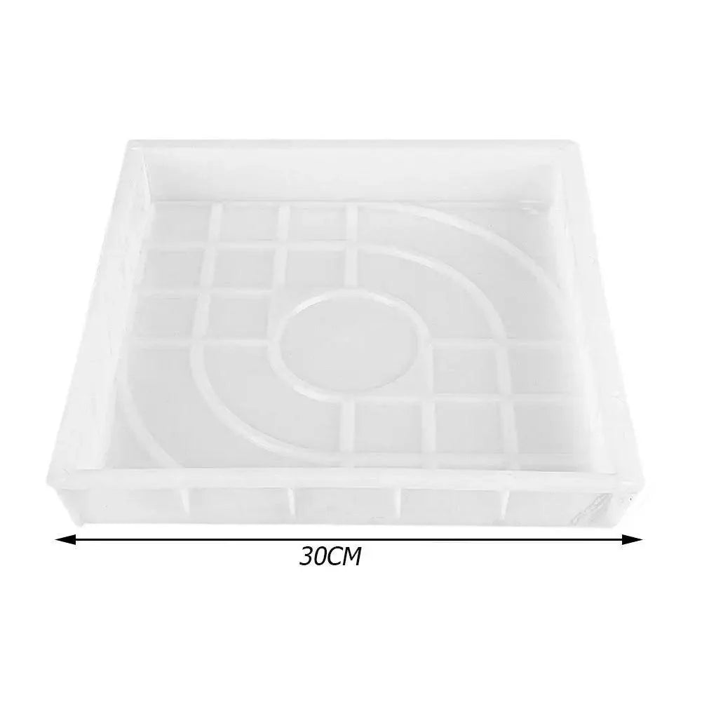 Lisslune | DIY Plastic Tile Mold for Garden Paths - Heavy Cement Stepping Stone Maker