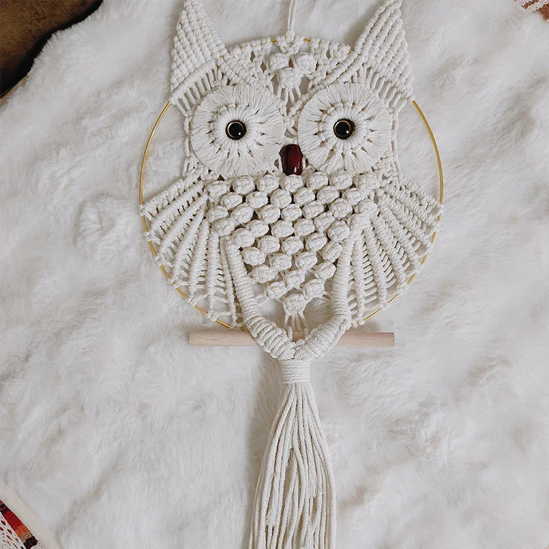 Lisslune | Macramé Owl Wall Hanging