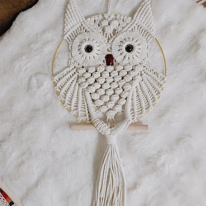 Lisslune | Macramé Owl Wall Hanging