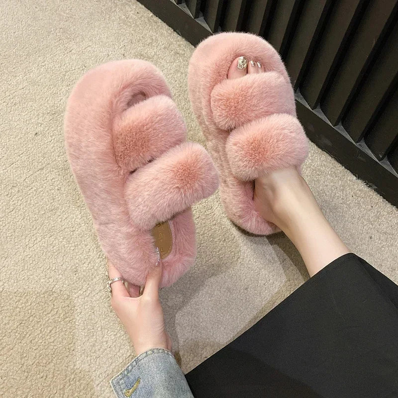 Lisslune | FuzzyElegance - Soft Slippers for Women