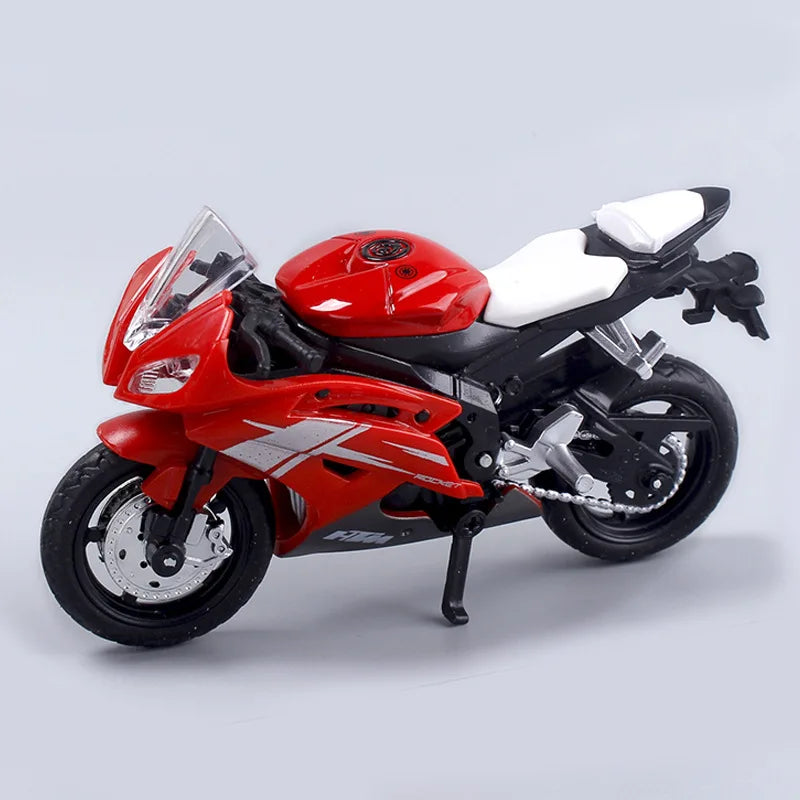 Lisslune | 1:18 Scale Yamaha R6 Alloy Roller Sportbike Figures Diecasts Kids Toy Motorcycle Racing Model Models Collector's Gift for Boys