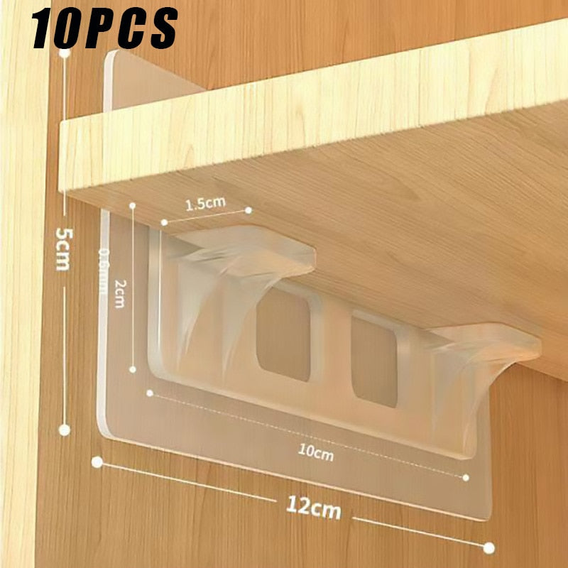 Lisslune | Self-Adhesive Closet Wizard Shelf Support Bracket