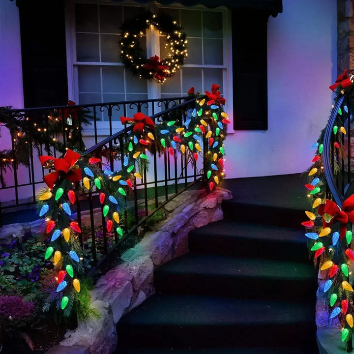 Lisslune | GlowLume Solar Powered C6 String Lights – Create A Magical Outdoor Decoration