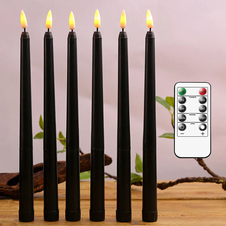 Lisslune | Frendorf - Black LED tealights without flame with remote control for an unforgettable atmosphere