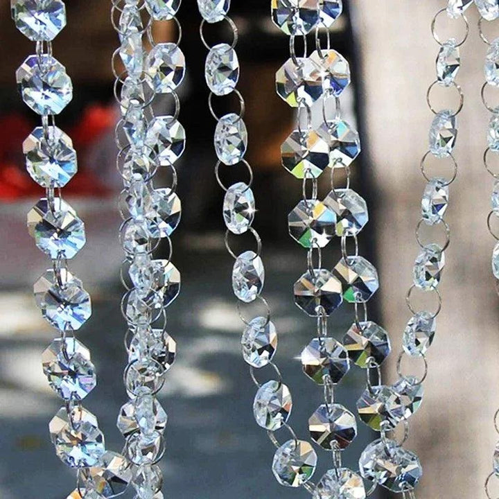 Lisslune | Radiant Diamond Gloss Acrylic Beads Room Divider for Elegant Home Decor