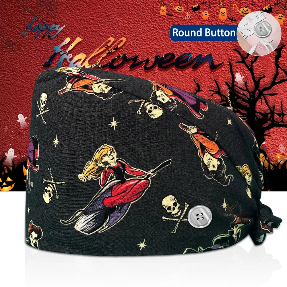 Lisslune | Surgical Skull Print Apron with Adjustable Design and Button