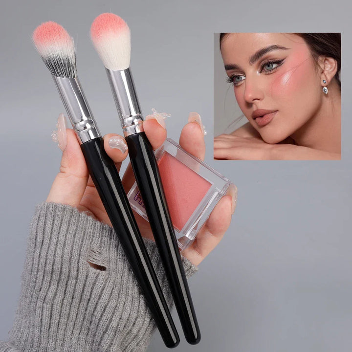 Rynx | Angle Highlight Blush Brush Goat Hair Powder Blush Makeup Brush Cheek Powder Contour Blush Professional Face Makeup Tools