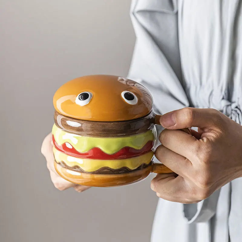 Lisslune | Yummy Hamburger-Shaped Ceramic Hamburger Mug