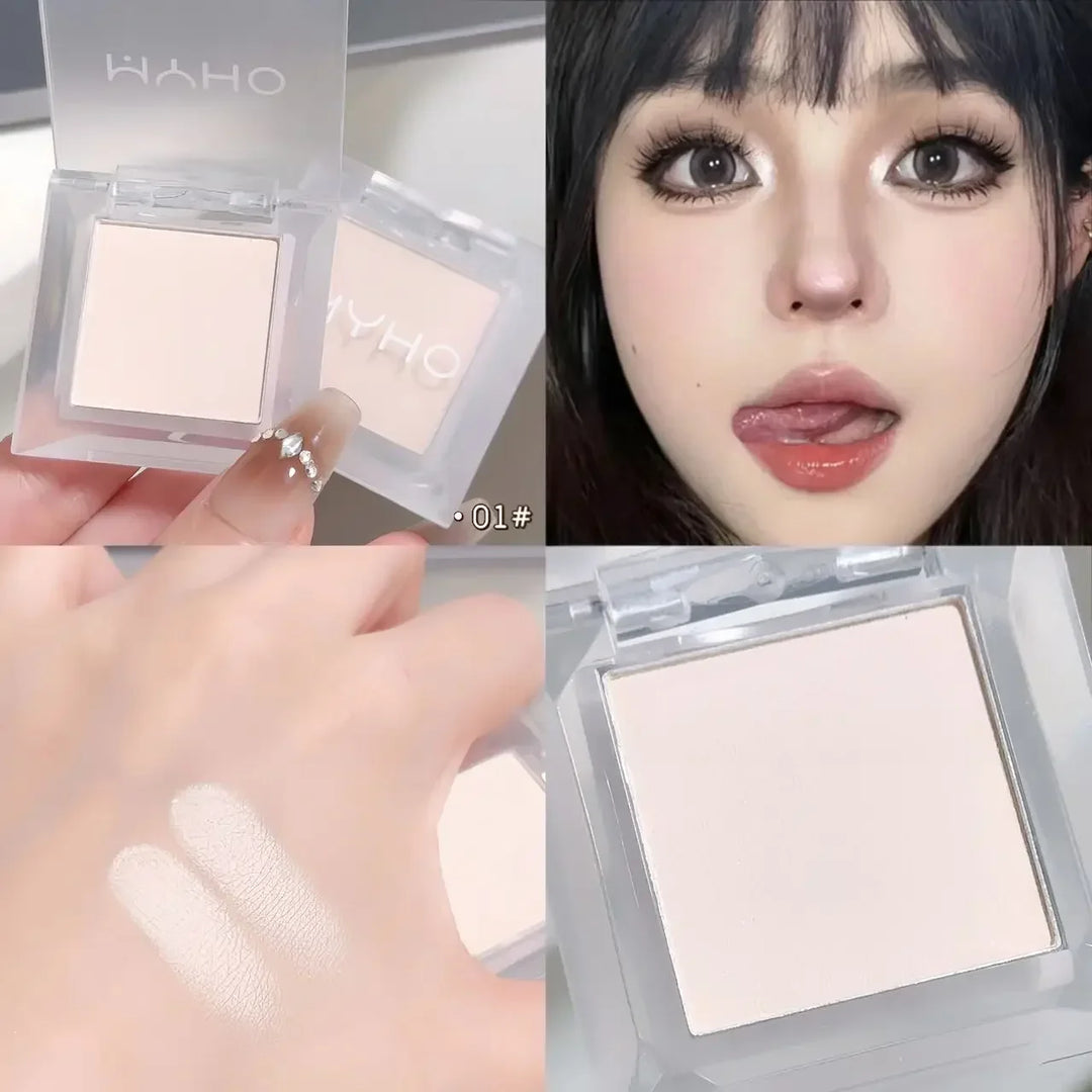 Rynx | Matte High Gloss Powder Monochrome Eyeshadow Palette Highlighter Waterproof White Jade Brightening Lying Silk Korean Makeup