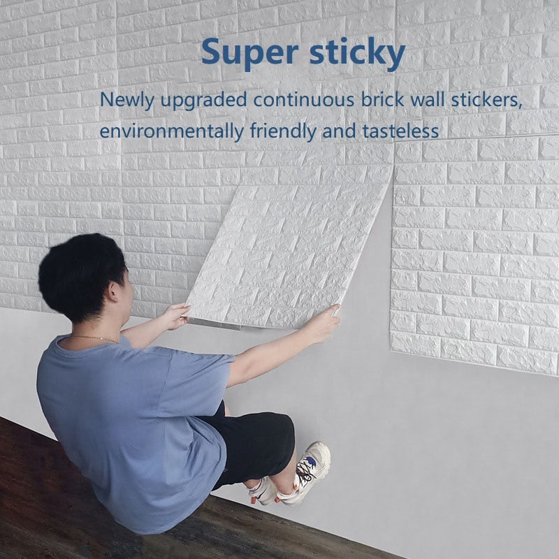 Lisslune | 3D Self-Adhesive Soft Brick Wall Stickers