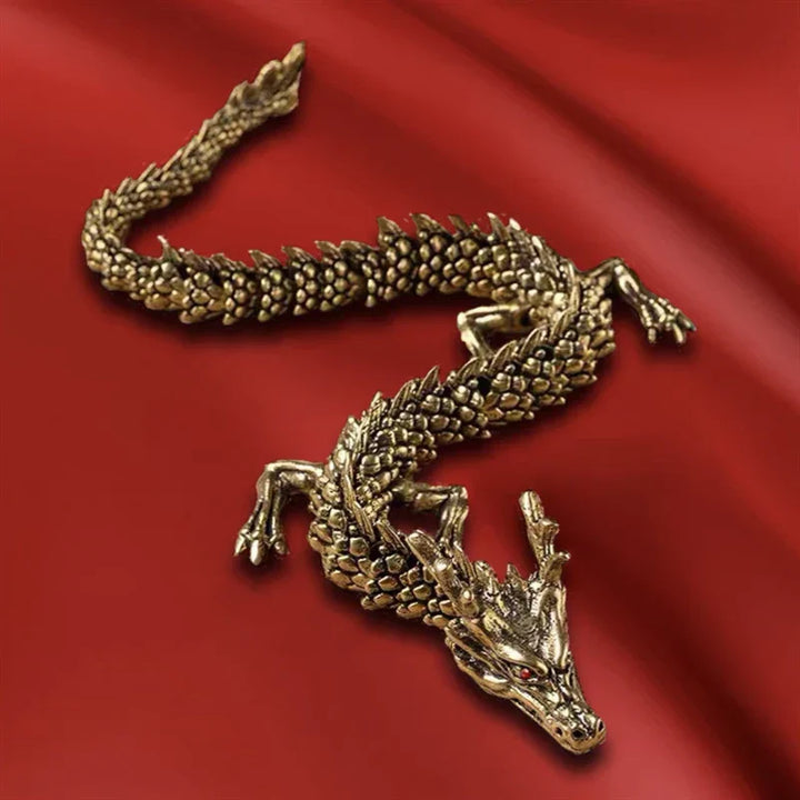 Lisslune | Mystic Scales 3D Brass Dragon Home Decor