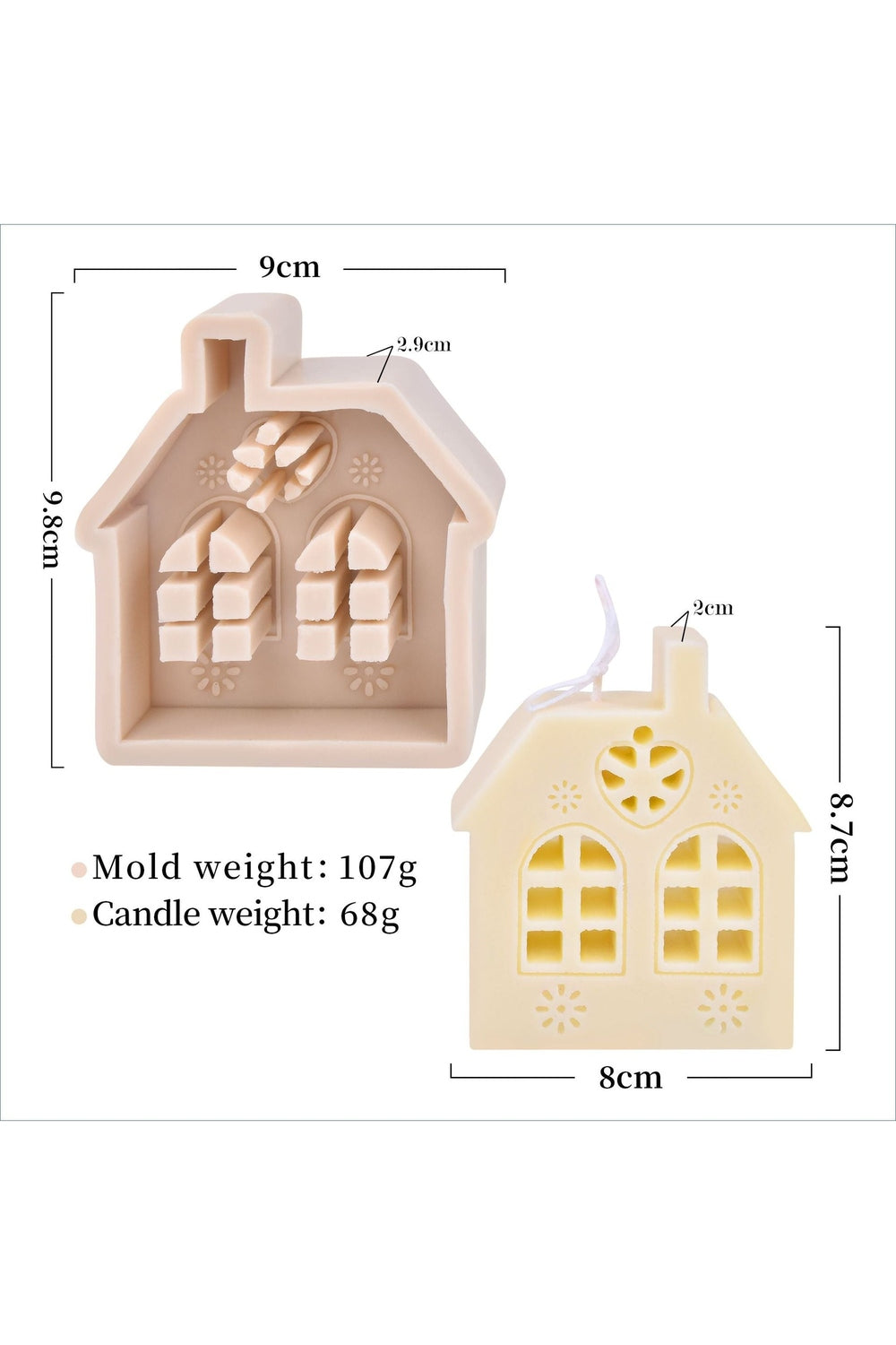 Lisslune | Christmas candle mold