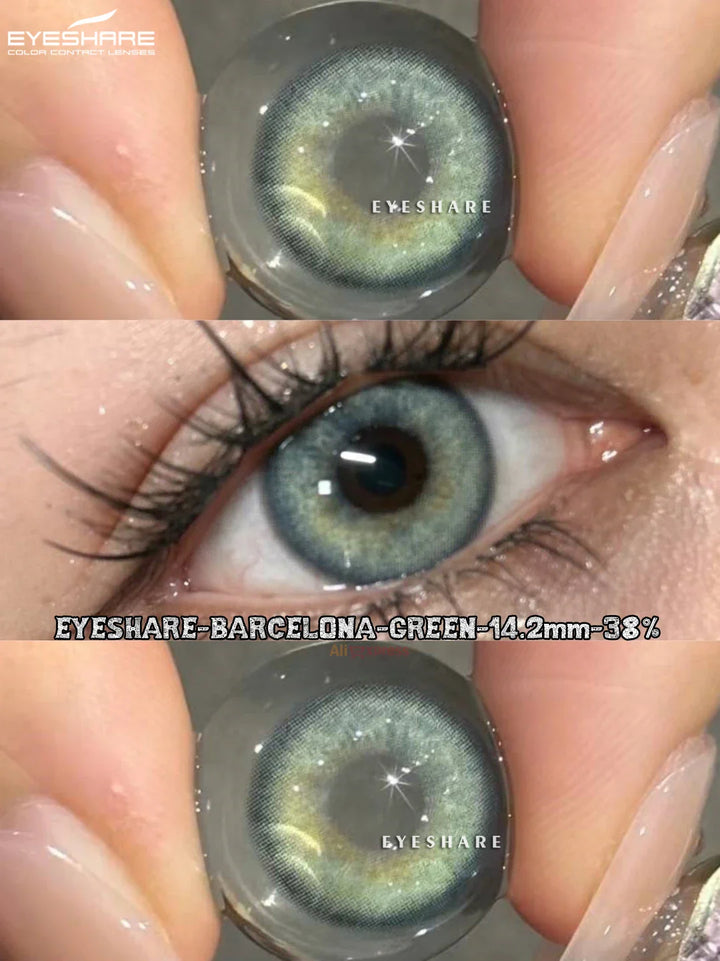 Rynx | 2pcs Color Contact Lenses Gray Soft Contact Naturally Cosmetic Color Lenses Blue Beautiful Pupils Annual Use