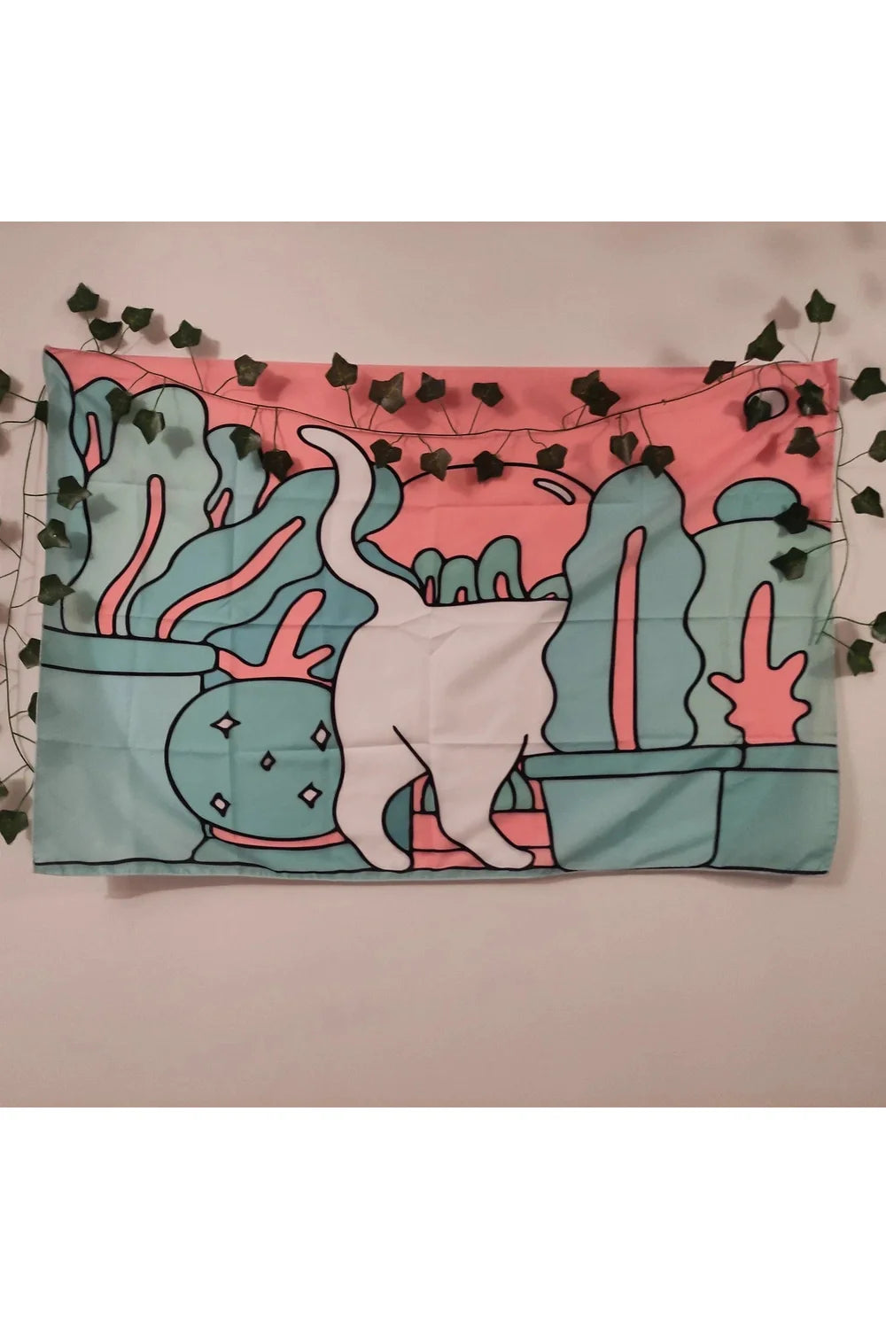Lisslune | Cat motif wall tapestry