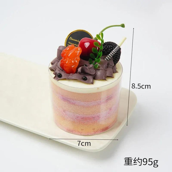 Lisslune | Charming Realistic Artificial Cupcake Decoration - 8.5 cm PVC Dessert Display
