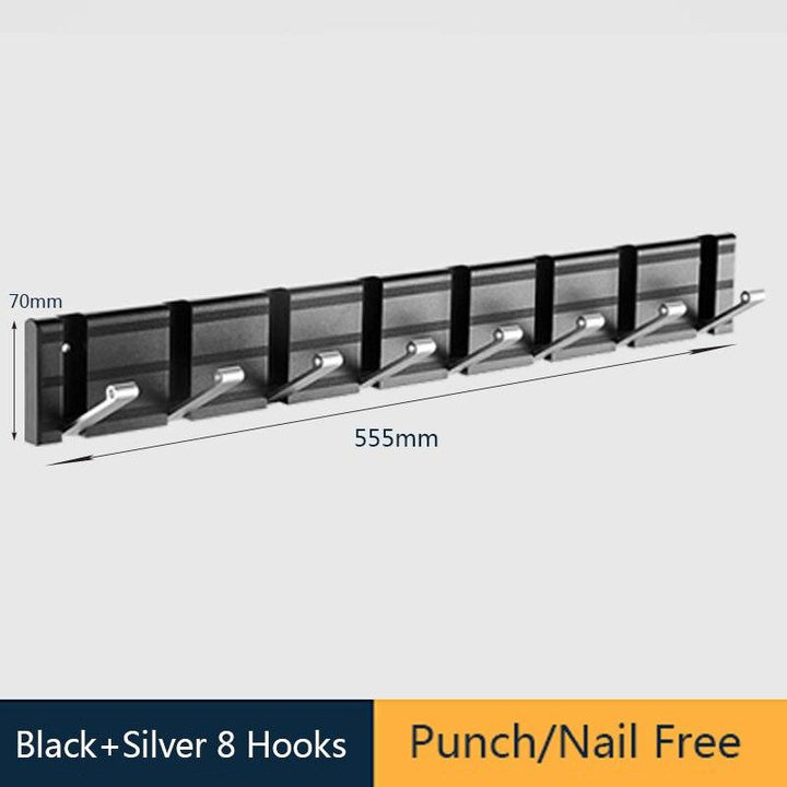 Lisslune | Modern Electroplated Aluminium Wall Hook Set - Elegant Storage Solution