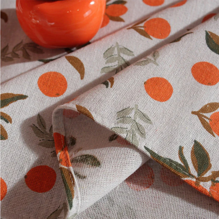 Rynx Japanese Style Polyester Cotton Tablecloth, Rectangular Dustproof Tablecloth, for Kitchen Dining Room Celebration Birthday Table Decoration