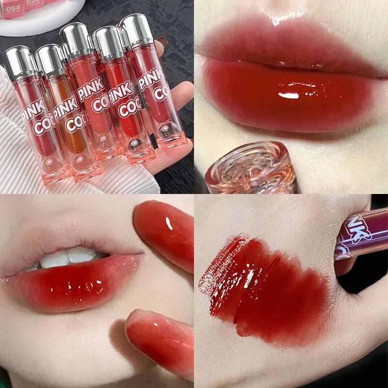 Rynx | Mirror Water Lip Gloss Lip Glass Moisture Liquid Lipstick Clear Shade Makeup Korean Lip Balm Women Cosmetics