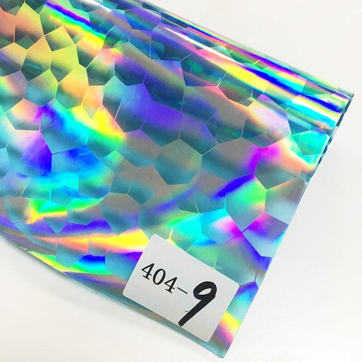 Lisslune | Iridescent football pattern PVC jelly vinyl fabric - Ideal for creative projects