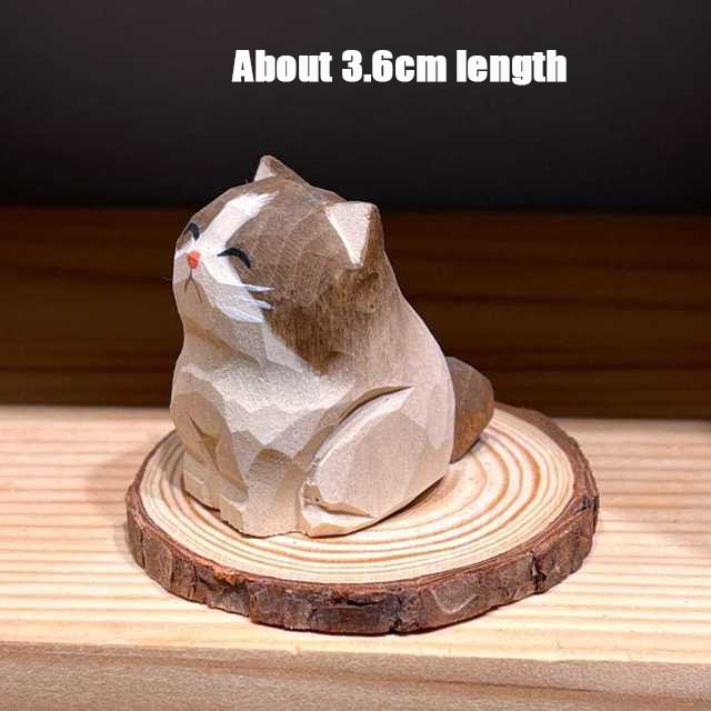 Lisslune | Handmade Wooden Cute Pet Figurines