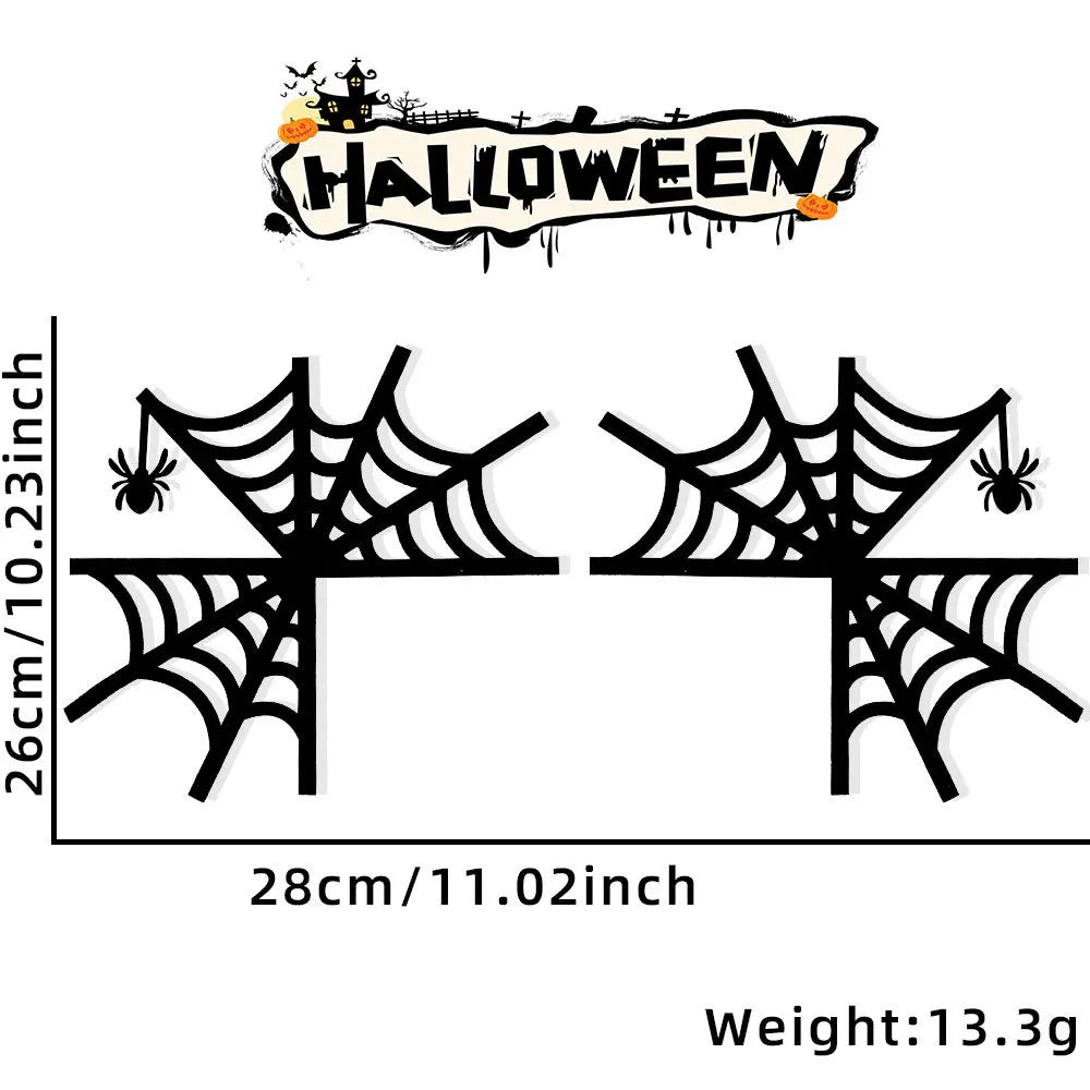 Rynx | Halloween Door Frame Decoration, Bats, Pumpkins, Spider Webs, Door and Window Corner Stickers, Halloween Home Decor