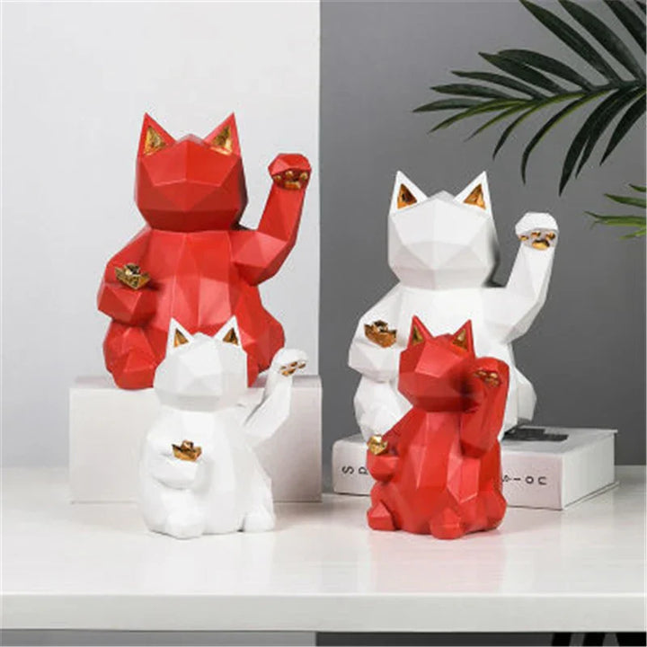Lisslune | Nordic Style Geometric Lucky Cat