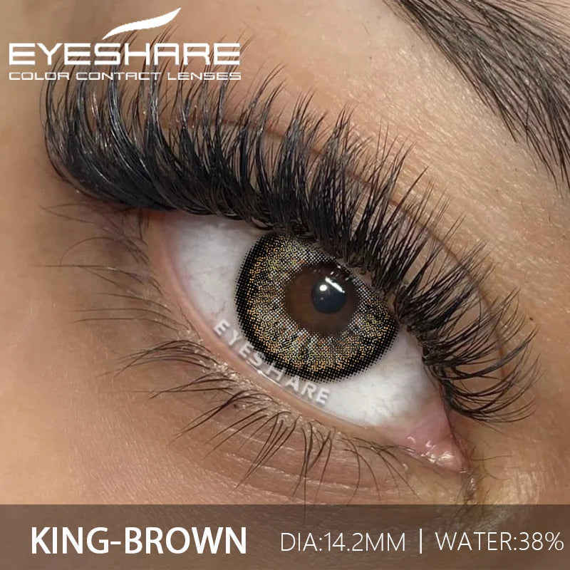 Rynx | 1 Pair Fashion Color Contact Lenses for Eyes Blue Eye Contact Lenses Cosmetic Green Contacts Annual Brown Eye Lens Gray Lenses
