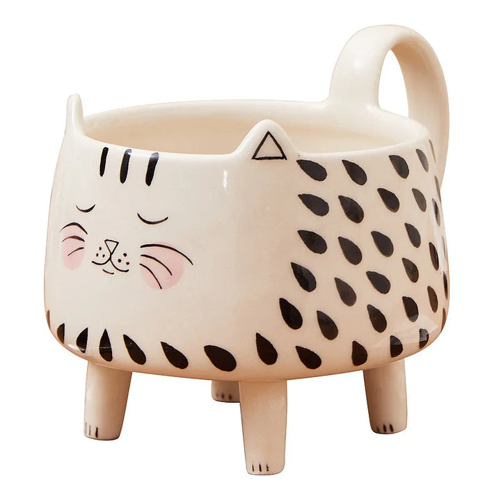 Lisslune | Happy Cat Long Legs Ceramic Mug