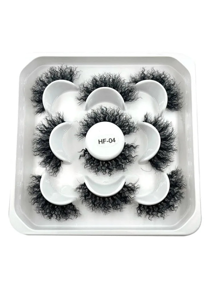 Rynx | New 5D Fluffy Curly Wool Lashes Minke Lashes Soft Natural Realistic Messy End Eye Extension Thick False Eyelashes Hotsale