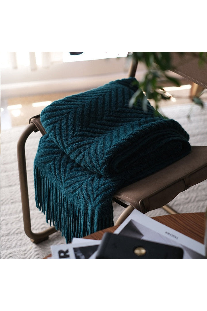 Lisslune | Zack Pattern Dark Academia Blanket