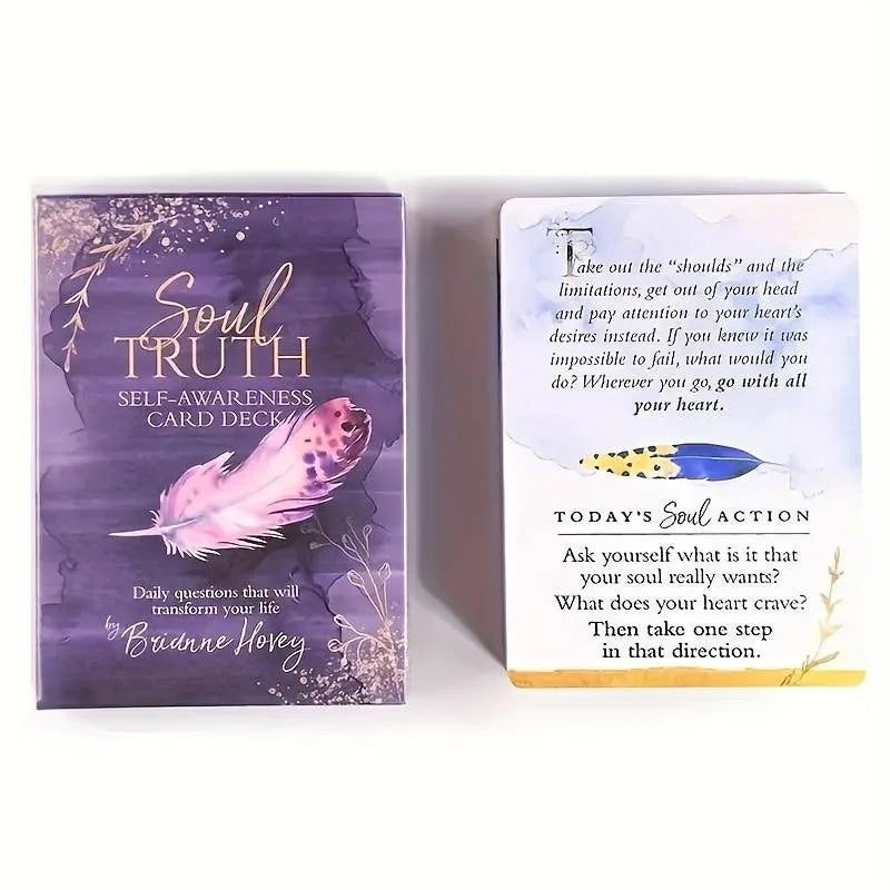 Rynx | 1 Box Soul Truth Self-Confidence Tarot Cards for Family Holiday Party Gifts Playing Board Games Cards Tarot Pack