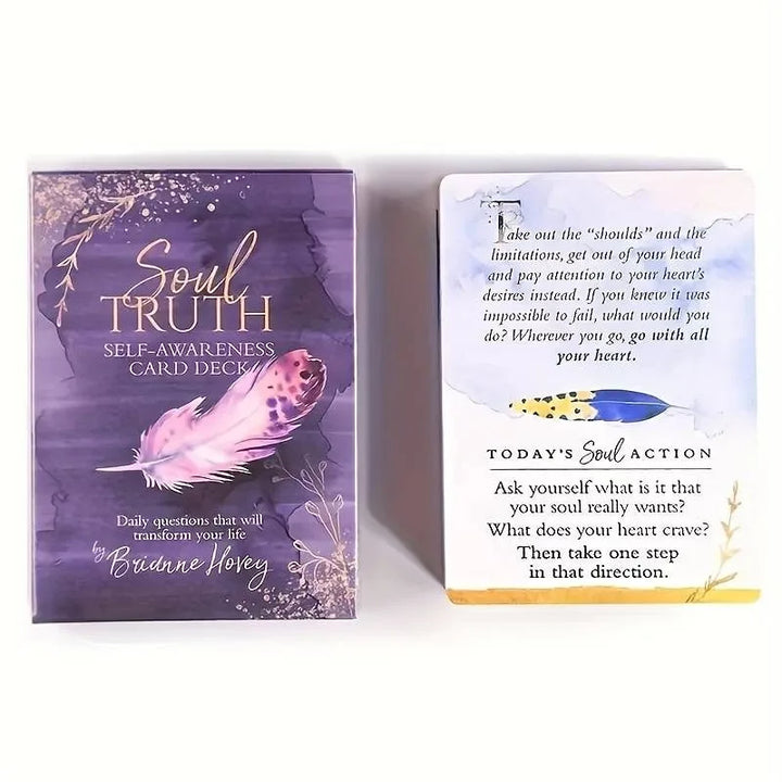 Rynx | 1 Box Soul Truth Self-Confidence Tarot Cards for Family Holiday Party Gifts Playing Board Games Cards Tarot Pack