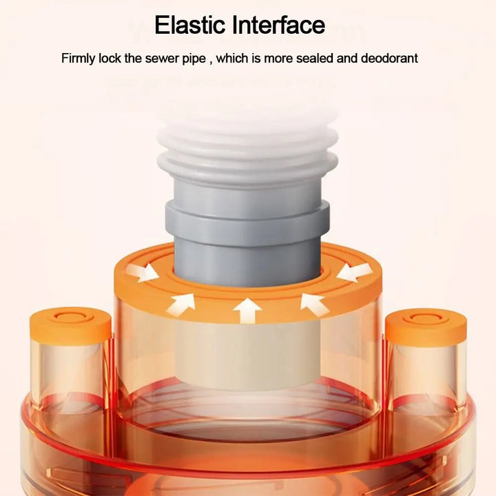 Lisslune | Odor Prevention Automatic Drainage Pipe Adapter Drainer