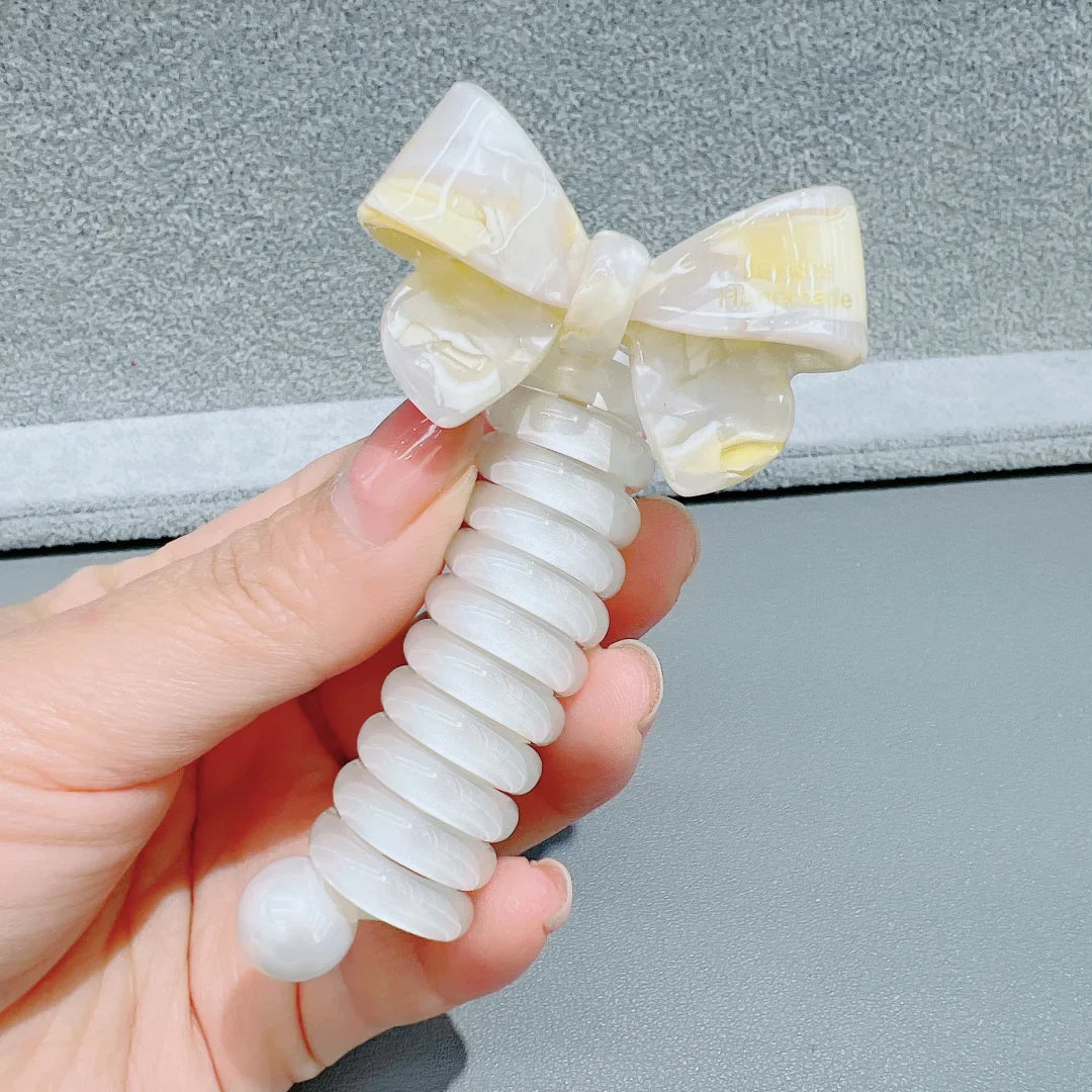 Rynx | Japanese Fashion Style Spiral Hairband Metal Tpu Hair Bands for Girls and Women Hair Accessories