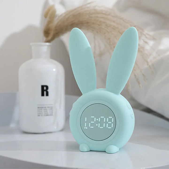 Lisslune | GlowBunny – Cute rabbit alarm clock with soft LED light and display