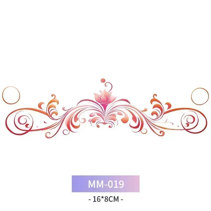 Rynx | 6-Piece Waterproof Tattoo Sticker Set Long-lasting Artificial Tattoo Girls 3D Artificial Sex Womb Tattoo for Women Temporary Abdomen섹스타투스티커 Product