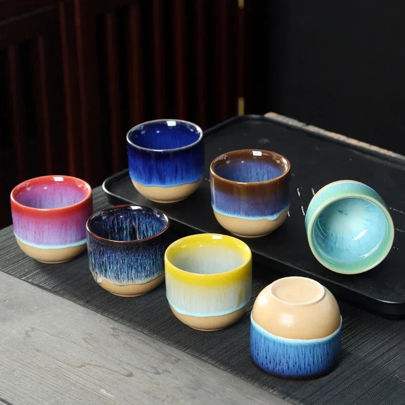 Lisslune | Handmade Ceramic Mug – Blue-Glazed Tea Bowl