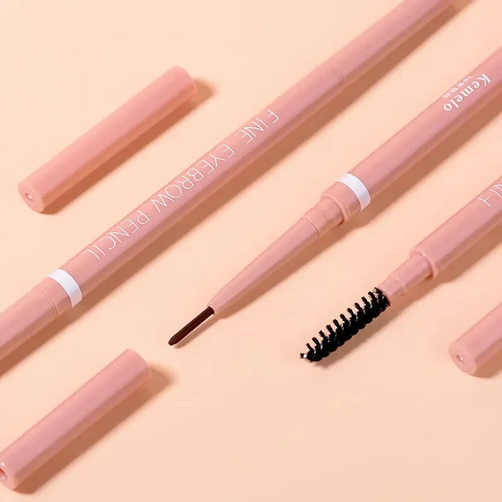 Rynx | 1PC Waterproof Dual-Sided Eyebrow Pencil 1.5 mm Ultra-Fine Eyebrow Pencil Sweat-Proof Long-Lasting Professional Eye Makeup