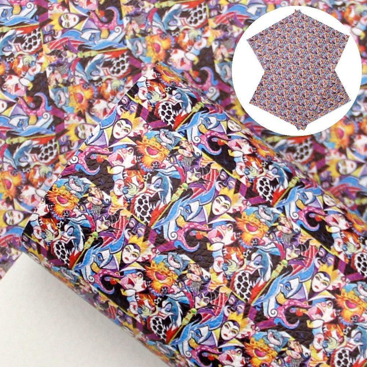 Lisslune | Playful Halloween Witch Synthetic Leather Craft Sheets Set - Creative Art Supplies
