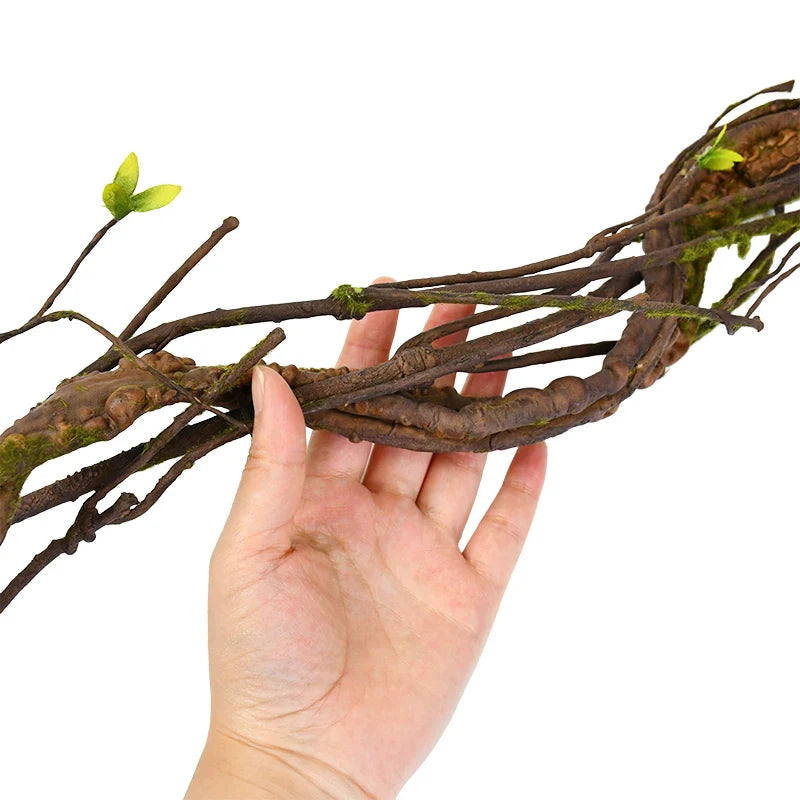 Rynx 180cm Flexible artificial tree rattan vine branch with leaves DIY wreath plant for home garden wedding wall decoration