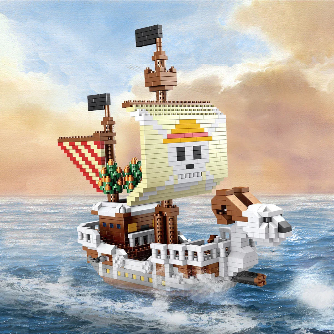 Lisslune | DIY Navigation Ship Building Blocks Toy, Pirate Ship Decoration Educational Toy, Gifts for Boys and Girls