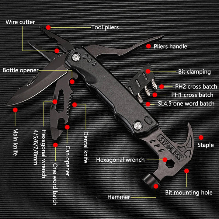 Lisslune | Premium Stainless Steel Compact Outdoor Helper Tool