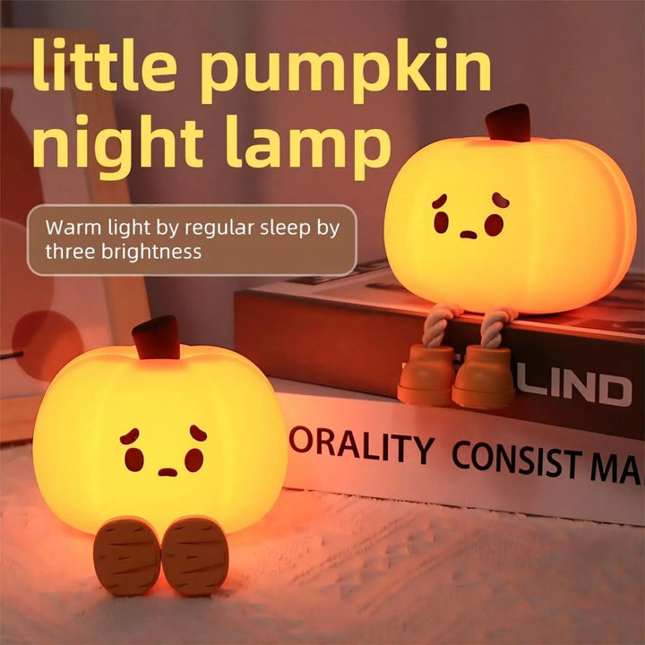Lisslune | Sad Pumpkin Touch Sensor Lamp Decor