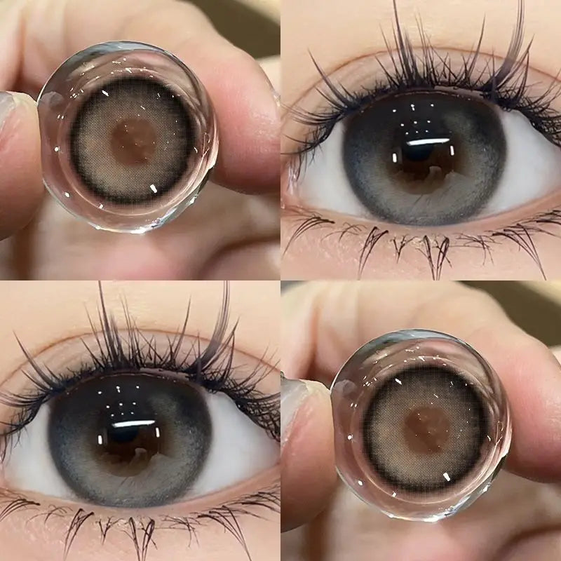Lisslune | 1 pair of best-selling colored contact lenses with prescription nearsightedness black natural lenses soft Korean lenses
