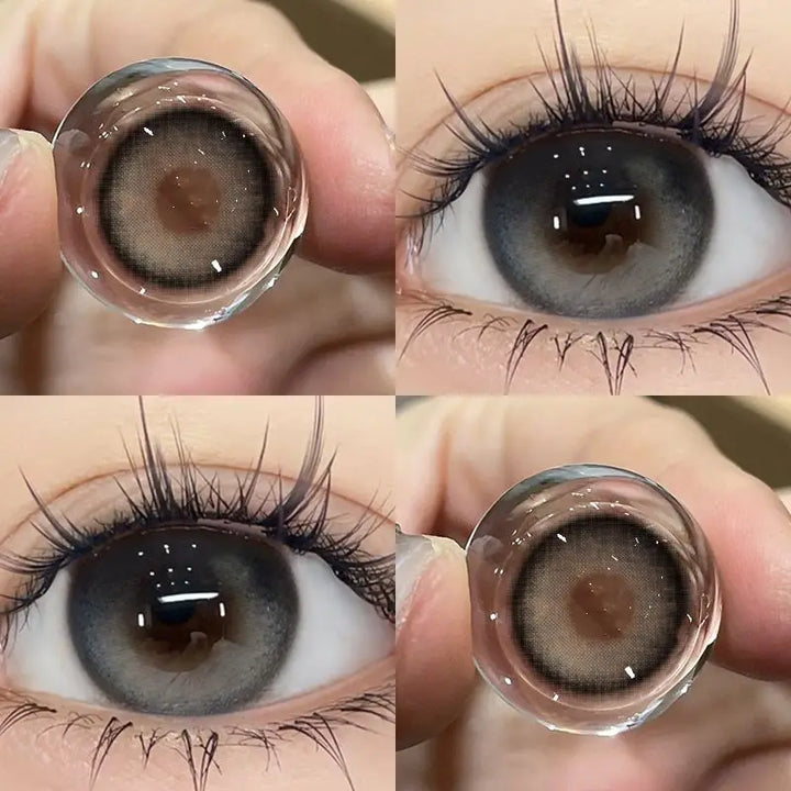 Lisslune | 1 pair of best-selling colored contact lenses with prescription nearsightedness black natural lenses soft Korean lenses