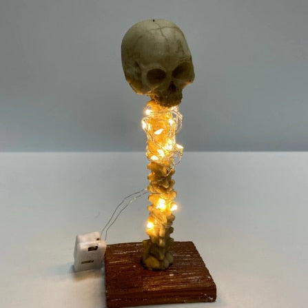 Lisslune | Skeleton Skull Table Lamp
