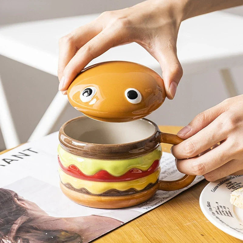 Lisslune | Yummy Hamburger-Shaped Ceramic Hamburger Mug