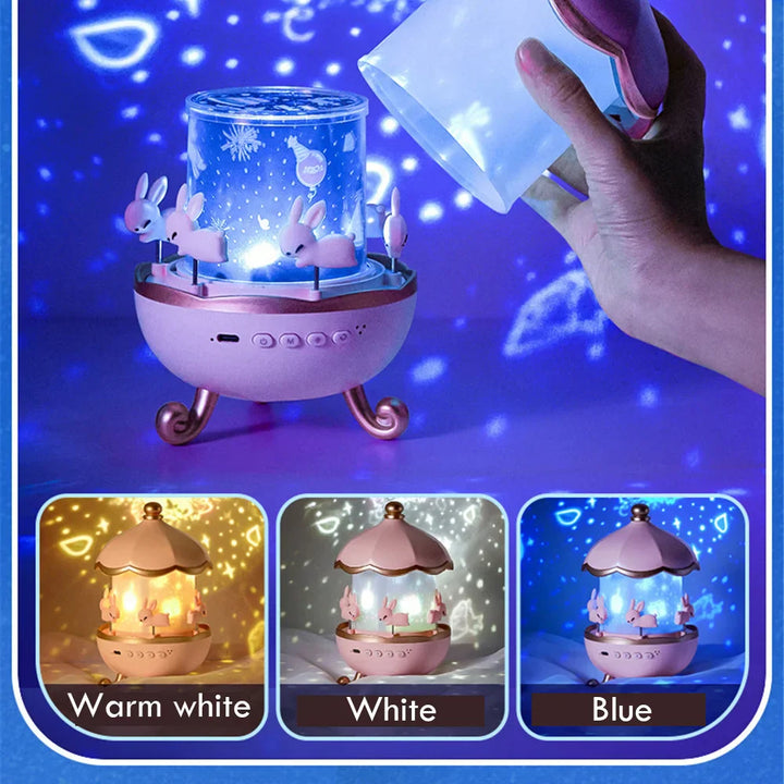 Lisslune | Magical Bunny LED Night Light Projector