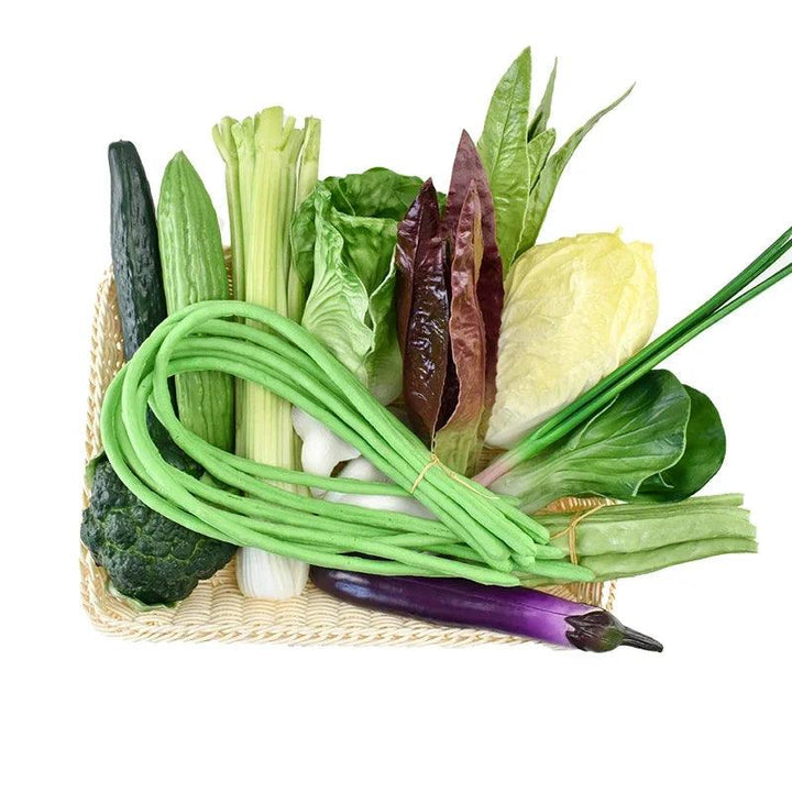 Lisslune | Lifelike kitchen vegetable display models - Decorative artificial ornaments for culinary education